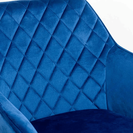 Scaun living catifea buretat cadru metalic negru BUC258 Aden