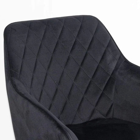 Scaun living catifea buretat cadru metalic negru BUC258 Aden