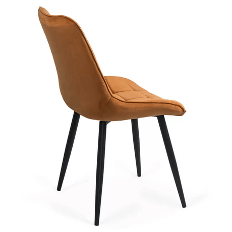 Scaun living catifea cadru metalic negru BUC206 D'Azur