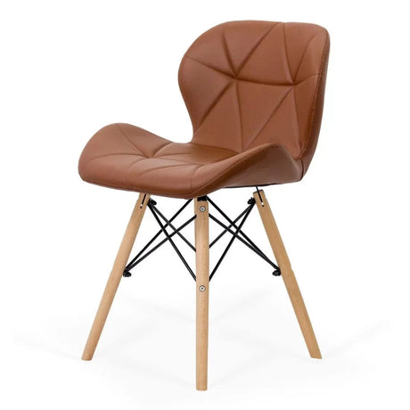 Scaun living piele buretat cadru lemn fag BUC 241 Lotus