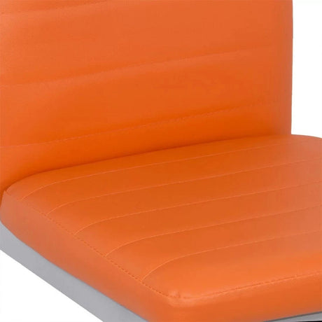 Scaun living piele buretat cadru metalic gri BUC263 Trendy