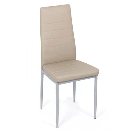 Scaun living piele buretat cadru metalic gri BUC263 Trendy