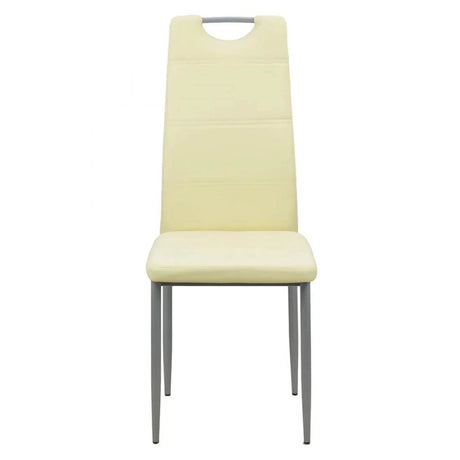 Scaun living piele buretat cadru metalic gri BUC264 Weekend