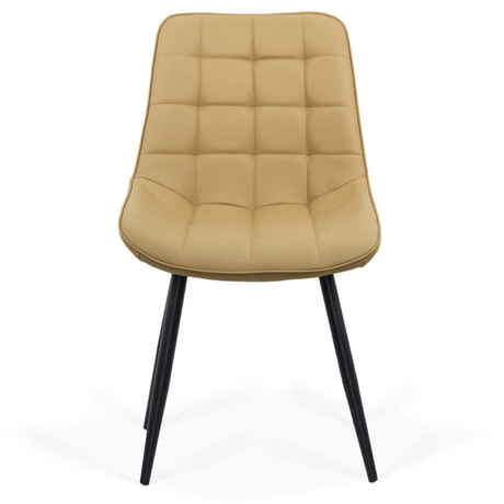 Scaun living piele cadru metalic negru BUC206P D'Ivoire