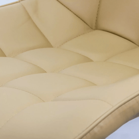 Scaun living piele cadru metalic negru BUC206P D'Ivoire