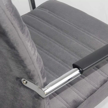 Scaun vizitatori catifea cadru cromat fix OFF833V Atrium