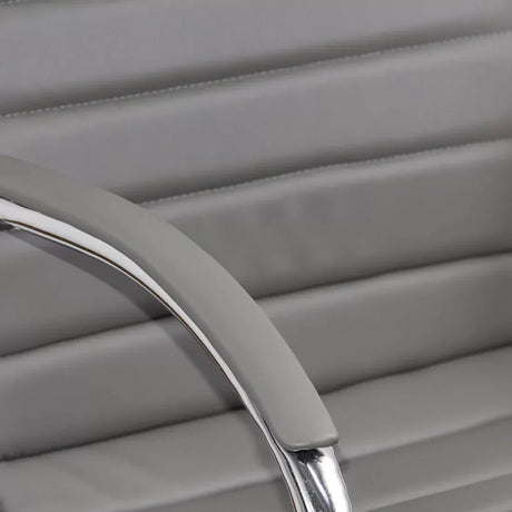 Scaun vizitatori piele cadru cromat fix OFF835 Bruxelles