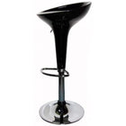Scaune de bar albe tripolimer cadru cromat ABS101 Sparkling Fun