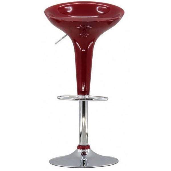 Scaune de bar albe tripolimer cadru cromat ABS101 Sparkling Fun