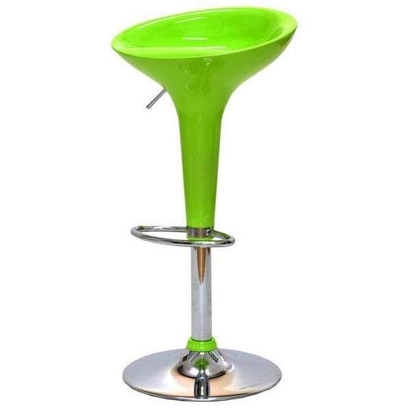 Scaune de bar albe tripolimer cadru cromat ABS101 Sparkling Fun