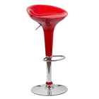 Scaune de bar rosii tripolimer cadru cromat ABS101 Sparkling Fun