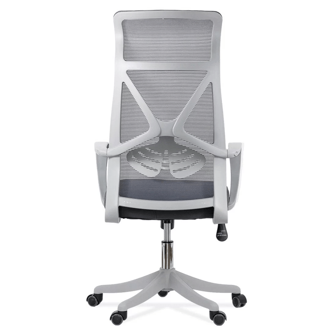 Scaun birou antracit, sezut buretat, spatar panza, OFF431 Aero Light
