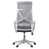 Scaun birou antracit, sezut buretat, spatar panza, OFF431 Aero Light