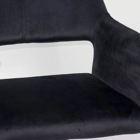 Scaun birou catifea buretat cadru cromat reglabil OFF380 Aero Retro
