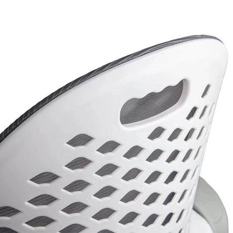 Scaun birou compact stofa sezut buretat brate rabatabile OFF330 Belle GRI INCHIS