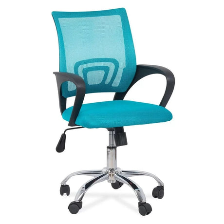 Scaun birou compact stofa sezut buretat spatar plasa OFF619 Aero Office TURCOAZ