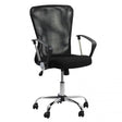 Scaun birou compact stofa sezut buretat spatar plasa OFF622 Fast Aero NEGRU
