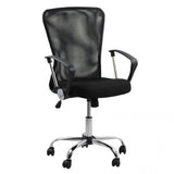 Scaun birou compact stofa sezut buretat spatar plasa OFF622 Fast Aero NEGRU
