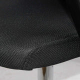 Scaun birou compact stofa sezut buretat spatar plasa OFF624M Aero Flux NEGRU