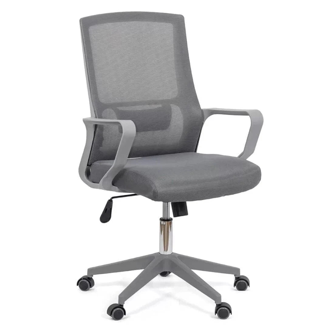 Scaun birou compact stofa sezut buretat spatar plasa OFF631 Pro Lab GRI INCHIS