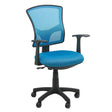Scaun birou compact stofa sezut buretat spatar plasa OFF706 Aero Pur BLEU