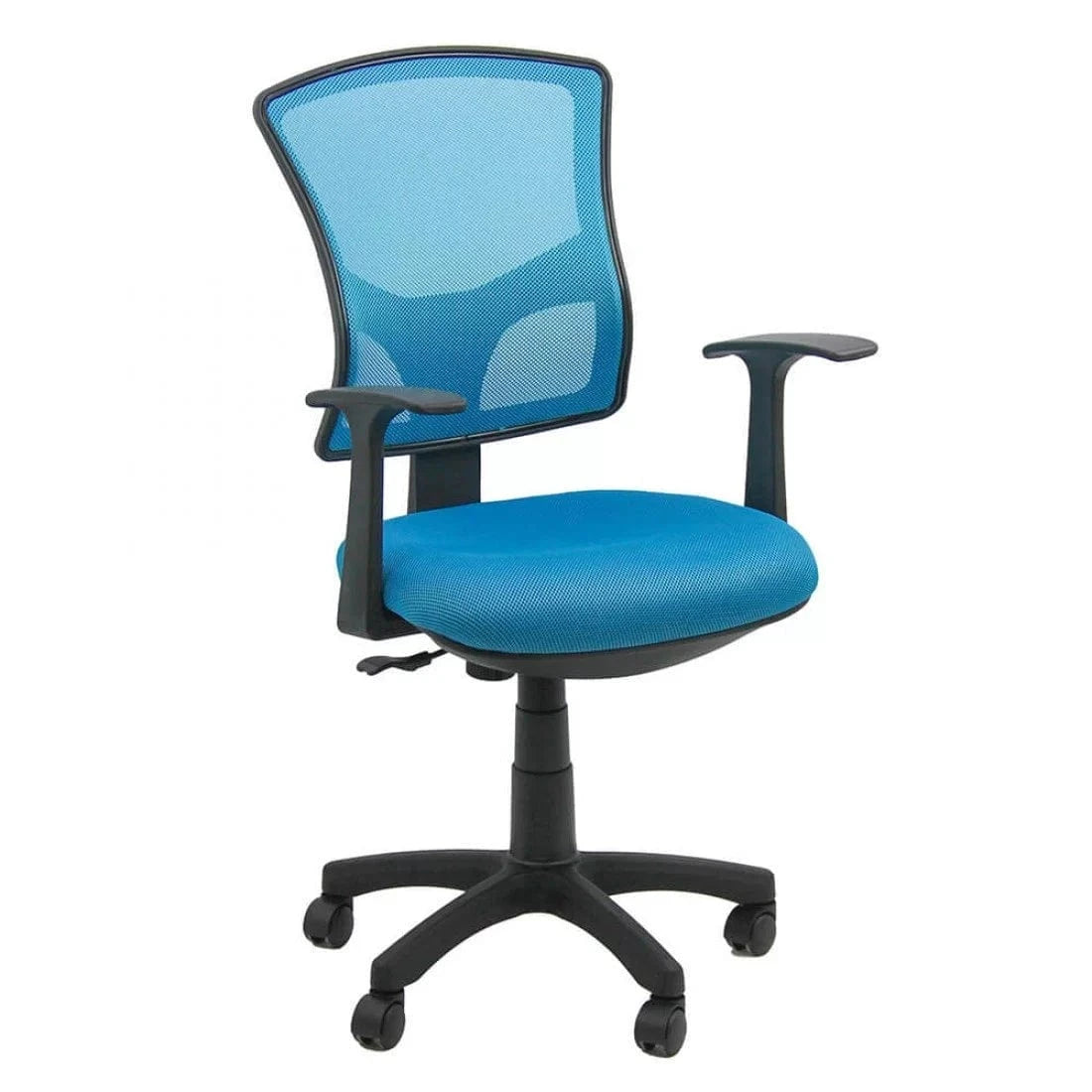 Scaun birou compact stofa sezut buretat spatar plasa OFF706 Aero Pur BLEU