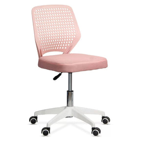 Scaun birou compact stofa sezut buretat spatar plastic OFF329 Smartis ROZ