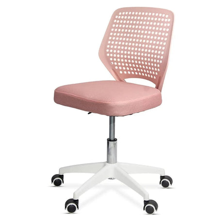 Scaun birou compact stofa sezut buretat spatar plastic OFF329 Smartis ROZ