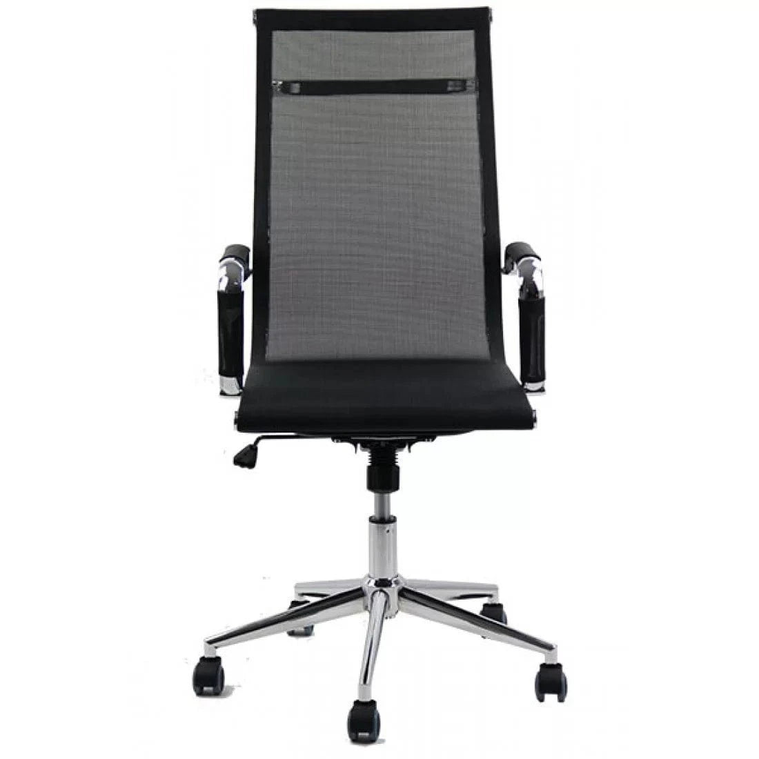 Scaun birou directorial panza cadru cromat ajustabil OFF803 Aero Business NEGRU