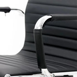 Scaun birou directorial piele cadru cromat ajustabil mecanism balans OFF802M Fresh Catwalk