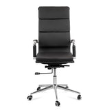 Scaun birou directorial piele cadru cromat ajustabil OFF808 Exchange
