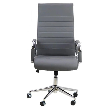 Scaun birou directorial piele slim sezut buretat OFF937 Titanium Pro
