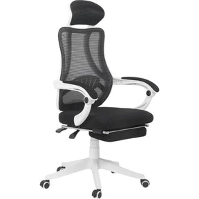 Scaun birou ergonomic stofa relaxare rabatabil 135 grade OFF927 RoninX ALB