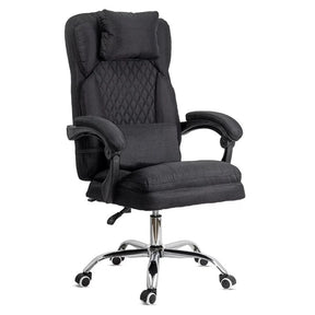 Scaun birou masaj stofa perne relaxare rabatabil 135 grade OFF936 Ellis NEGRU