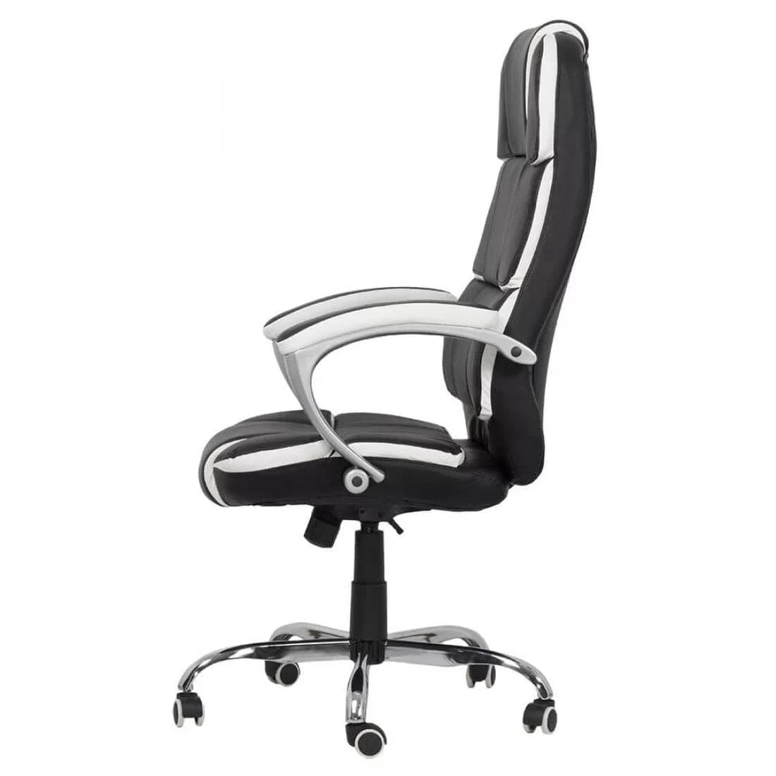 Scaun birou piele capitonat mecanism balans OFF357 Activity Max NEGRU