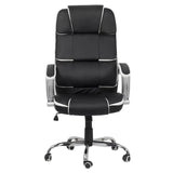 Scaun birou piele capitonat mecanism balans OFF357 Activity Max NEGRU