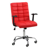 Scaun birou piele compact mecanism balans OFF603 Busy Day ROSU