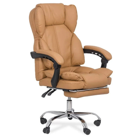 Scaun birou piele perne relaxare OFF415 Relax Joy BEJ