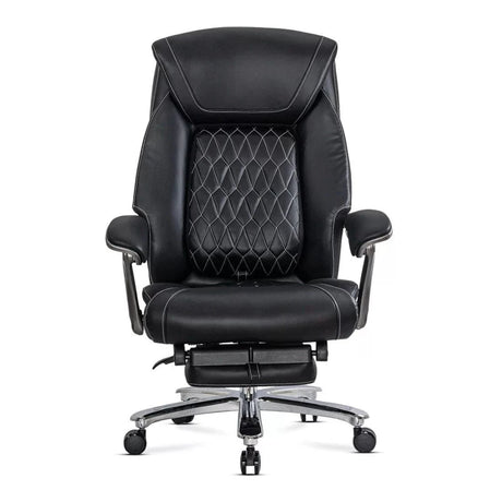 Scaun birou piele relaxare cadru otel 150 kg OFF950 Avi NEGRU
