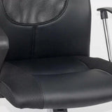 Scaun birou piele stofa sezut buretat spatar plasa reglabil OFF906 Aero Spring NEGRU