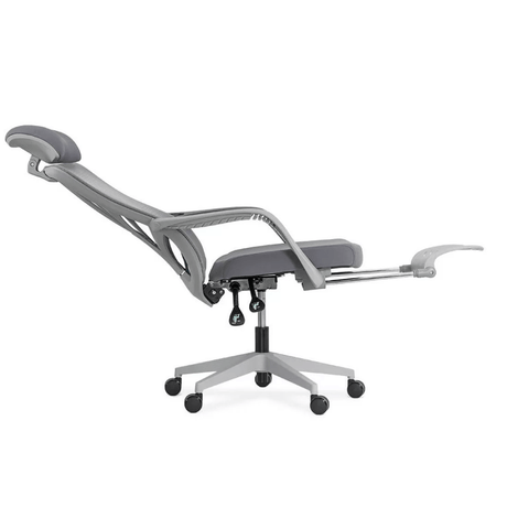 Scaun birou relaxare gri stofa reclinabil 120 kg SYYT9512 Sunrise