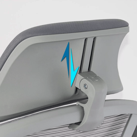 Scaun birou relaxare gri stofa reclinabil 120 kg SYYT9512 Sunrise