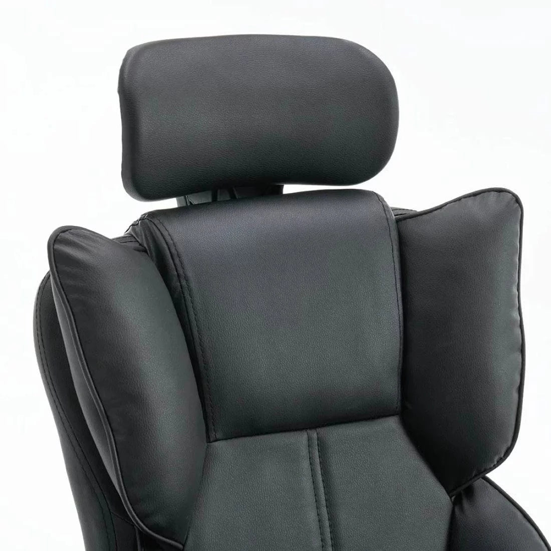 Scaun birou relaxare piele rabatabil cadru otel OFF4151 Oak