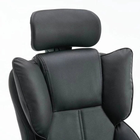 Scaun birou relaxare piele rabatabil cadru otel OFF4151 Oak