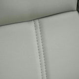 Scaun birou relaxare piele rabatabil cadru otel OFF4151 Oak