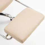 Scaun birou relaxare piele rabatabil cadru otel OFF4151 Oak