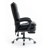 Scaun birou relaxare rabatabil 135 grade piele OFF417 Elada NEGRU