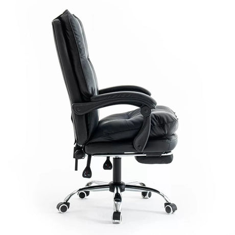 Scaun birou relaxare rabatabil 135 grade piele OFF417 Elada NEGRU