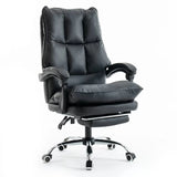 Scaun birou relaxare rabatabil 135 grade piele OFF417 Elada NEGRU