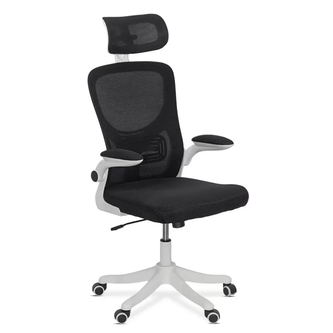 Scaun birou stofa brate rabatabile sistem balans OFF336 Glow NEGRU